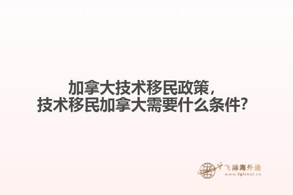 加拿大技術(shù)移民政策，技術(shù)移民加拿大需要什么條件？