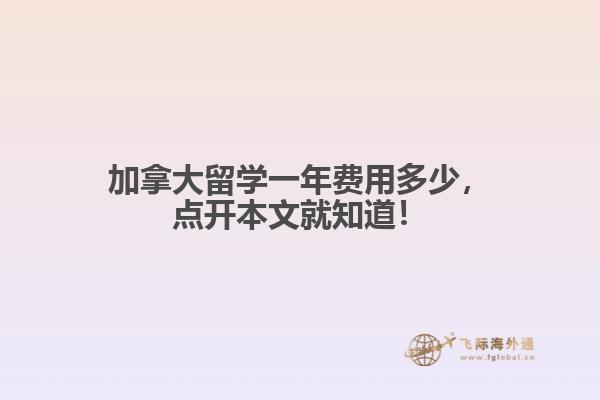 加拿大留學(xué)一年費用多少，點開本文就知道！