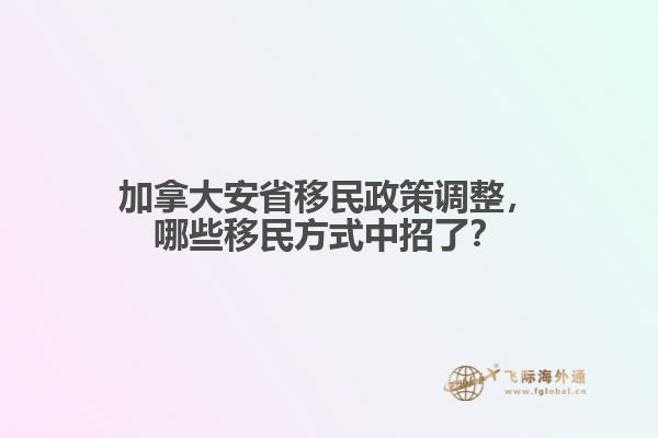 加拿大安省移民政策調(diào)整，哪些移民方式中招了？