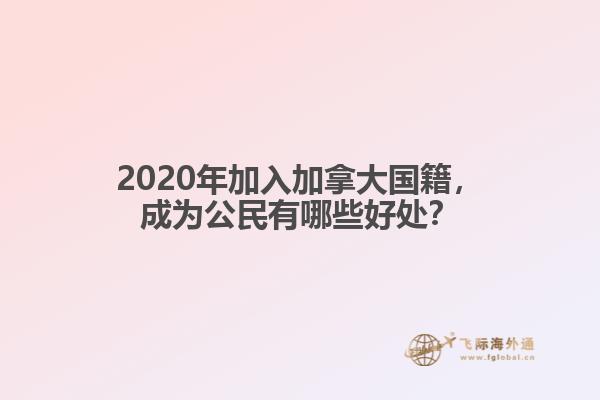 2020年加入加拿大國(guó)籍，成為公民有哪些好處？