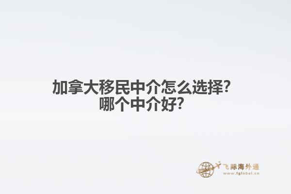加拿大移民中介怎么選擇？哪個中介好？