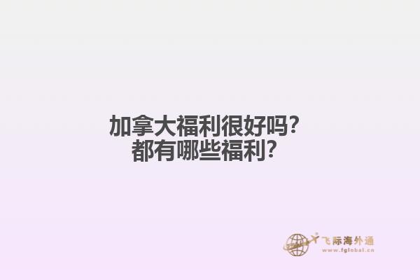 加拿大福利很好嗎？都有哪些福利？