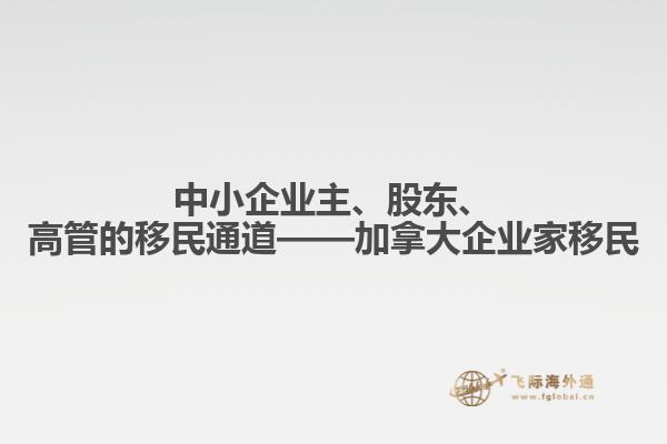 中小企業(yè)主、股東、高管的移民通道——加拿大企業(yè)家移民