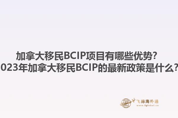 加拿大移民BCIP項(xiàng)目有哪些優(yōu)勢(shì)？2023年加拿大移民BCIP的最新政策是什么？