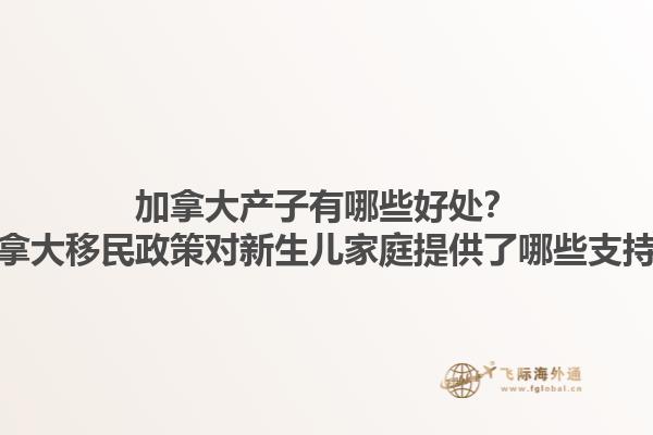 加拿大產(chǎn)子有哪些好處？加拿大移民政策對(duì)新生兒家庭提供了哪些支持？