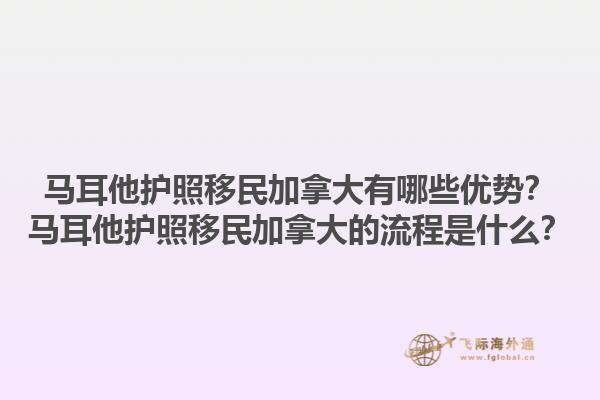 馬耳他護(hù)照移民加拿大有哪些優(yōu)勢(shì)？馬耳他護(hù)照移民加拿大的流程是什么？