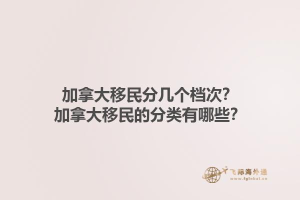 加拿大移民分幾個檔次？加拿大移民的分類有哪些？1.jpg