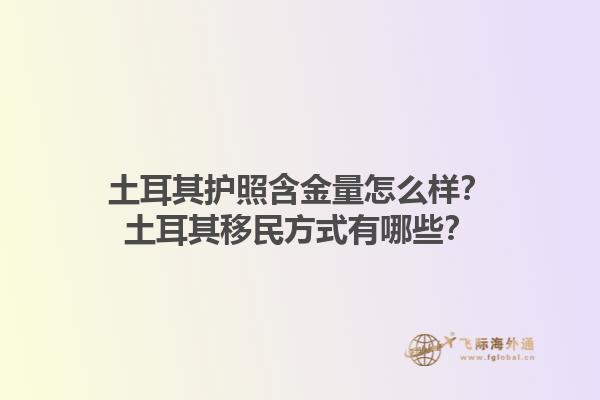 土耳其護(hù)照含金量怎么樣？土耳其移民方式有哪些？1.jpg