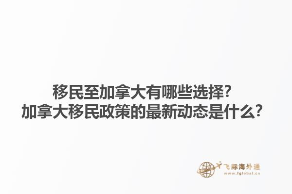移民至加拿大有哪些選擇？加拿大移民政策的最新動(dòng)態(tài)是什么？1.jpg