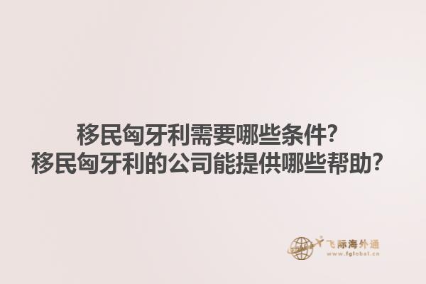 移民匈牙利需要哪些條件？移民匈牙利的公司能提供哪些幫助？1.jpg