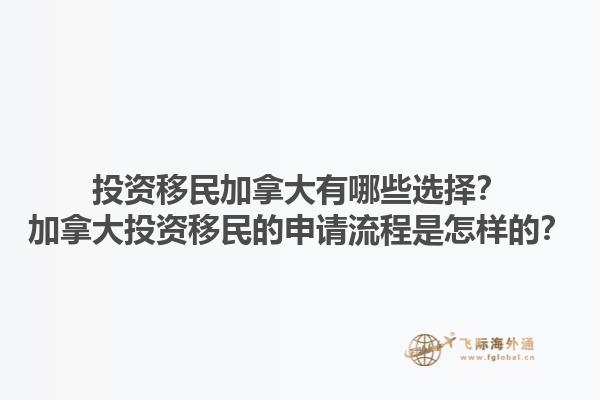 投資移民加拿大有哪些選擇？加拿大投資移民的申請(qǐng)流程是怎樣的？1.jpg
