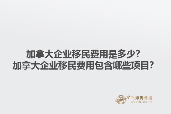 加拿大企業(yè)移民費用是多少？加拿大企業(yè)移民費用包含哪些項目？1.jpg