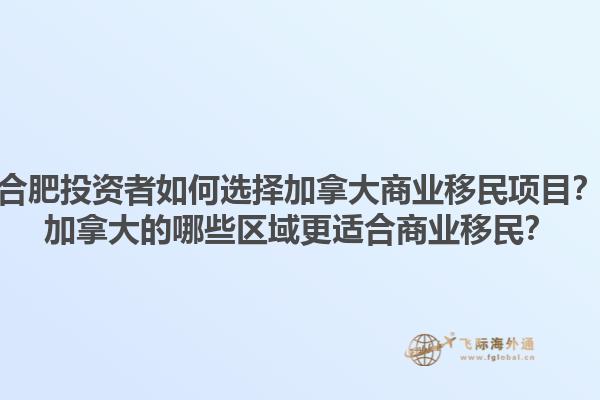 合肥投資者如何選擇加拿大商業(yè)移民項(xiàng)目？加拿大的哪些區(qū)域更適合商業(yè)移民？1.jpg