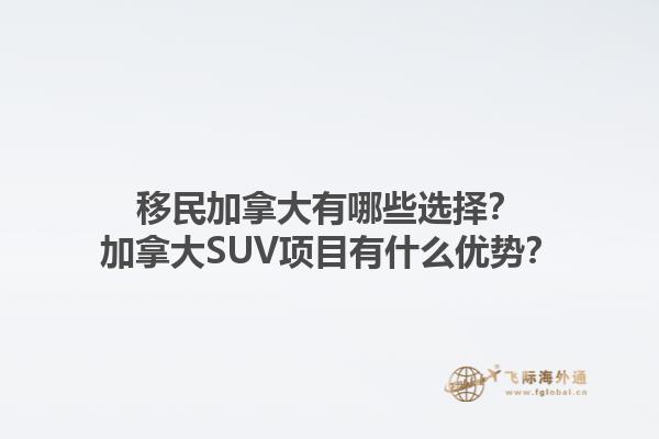 移民加拿大有哪些選擇？加拿大SUV項(xiàng)目有什么優(yōu)勢(shì)？1.jpg