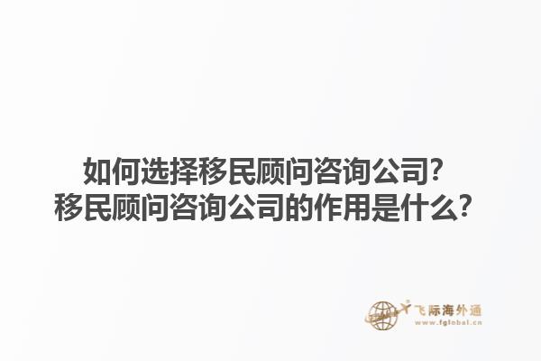 如何選擇移民顧問咨詢公司？移民顧問咨詢公司的作用是什么？1.jpg